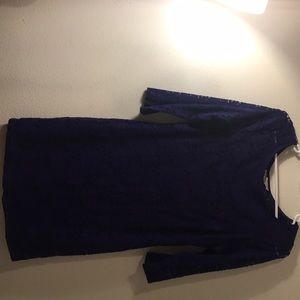 Purple lace dress